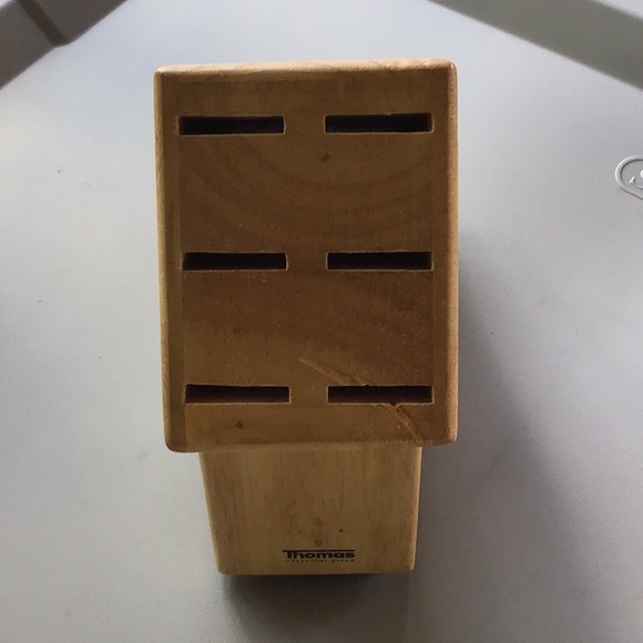 6 STEAK KNIFE WOODEN BLOCK - Picture 3 of 9